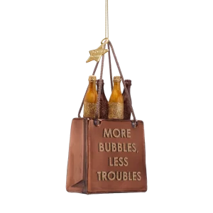 Kalėdinis žaisliukas Shopping bag with bottles