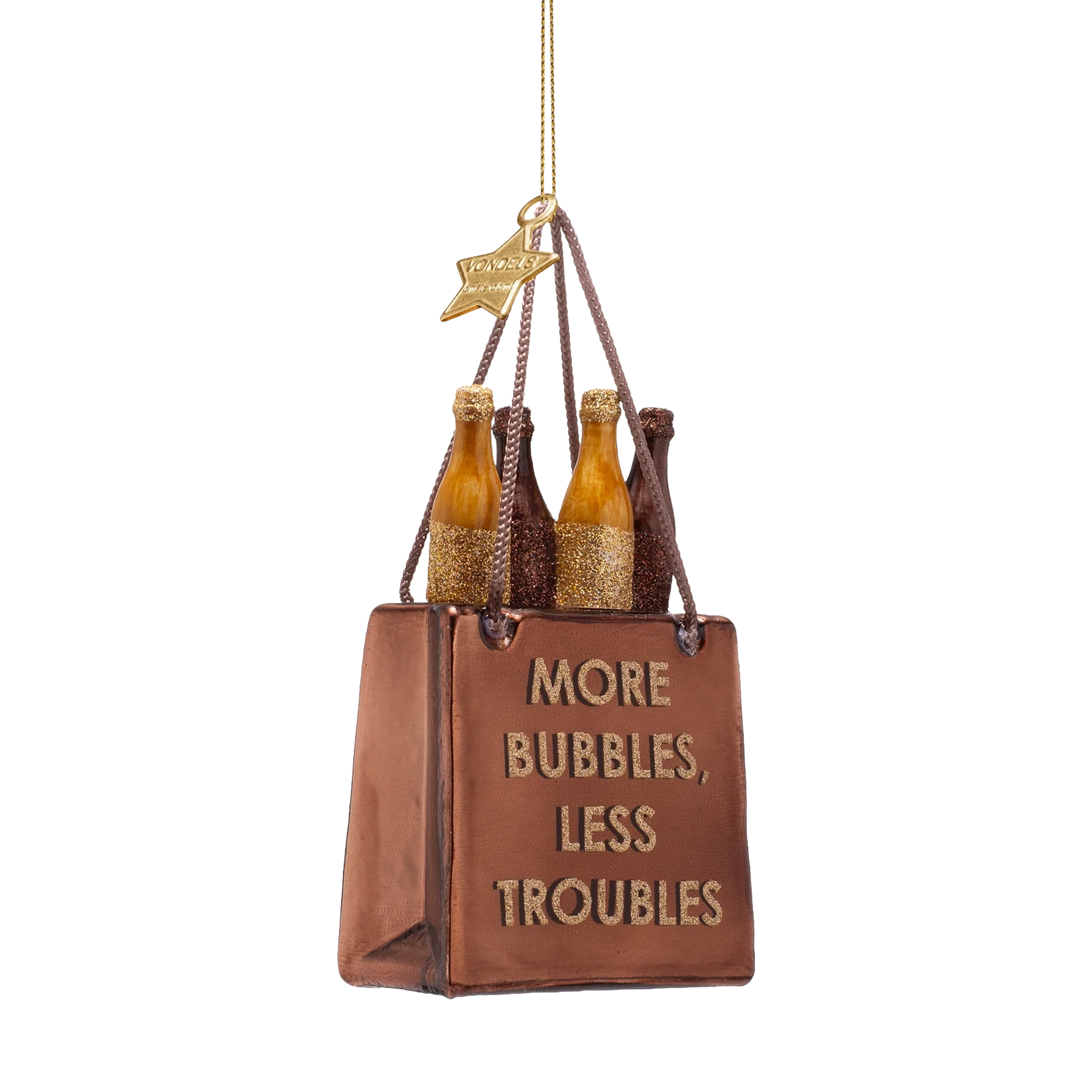 Kalėdinis žaisliukas Shopping bag with bottles